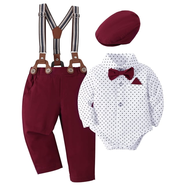 Traje SANMIO para bebé niño, 4 unidades, para bautizo de Pascua