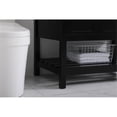 thumbnail image 5 of 36 inch Single Bathroom Vanity in Black with Backsplash, 5 of 8