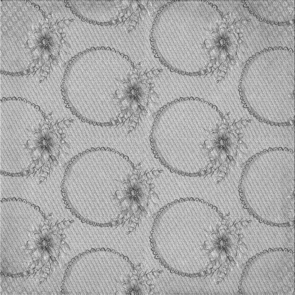 Ahgly Company Indoor Square Patterned Platinum Silver Gray Area Rugs, 7' Square