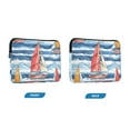 thumbnail image 7 of FORMRS 13-13.3 inch Laptop Sleeve Case Soft Carrying Quilted Computer Bag Cover, Red Sailboats, 7 of 7