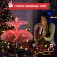 thumbnail image 5 of Solar Garden Lights, 4 Pack Solar Star Jellyfish Lights 7 Color Changing Fiber Optic Light Gardening Gifts for Mom Grandma Women, Flower Light for Outdoor Yard Garden Decor, 5 of 9