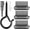 Black, variant on PETGLE 96 PCS Q-Hanger Hooks, Screw Hooks for Outdoor String Lights, Safety Buckle Design Cup Eye Hook for Hanging Christmas Lights, Plants, Mounted on Wall Ceiling, Include 1 Wing Nut Driver, Silver