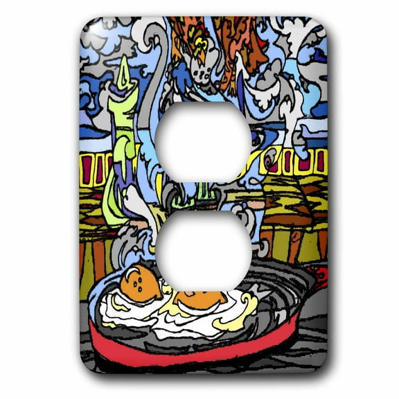 3dRose, Egg Dreams, 2 plug outlet cover