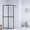 frosted white, variant on Modern Walk-in Shower Screen 31.5x76.8 Inches Dark Tempered Glass with Aluminum Frame, Adjustable Profile and Flexible Supporting Bar for Easy Fit, Easy Clean