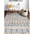 thumbnail image 3 of Bashian A163-IVRU-76X96-AS101 7 ft. 6 in. x 9 ft. 6 in. Aspen Transitional Polypropylene & Polyester Power Loom Area Rug, Ivory & Rust, 3 of 10