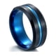 thumbnail image 1 of Anillo de acero inoxidable galvanizado de dos colores para hombre, joyería europea y americana, joyería de moda sencilla, 1 of 6