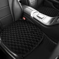 thumbnail image 4 of Todaioua Car Front Seat Cushion, Soft Warm Faux Fur Winter Auto Seat Cover, Fluffy Plush Vehicle Seat Protector Pad, Car Accessories for Home and Office Chair (Black), 4 of 6