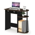 thumbnail image 1 of Pemberly Row Wood Laptop/Notebook/Computer Desk in Walnut/Black, 1 of 6