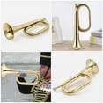 thumbnail image 2 of Metal Bugle Trumpet Band Bugle Beginner Bugle Trumpet Horn Music Instrument, 2 of 5