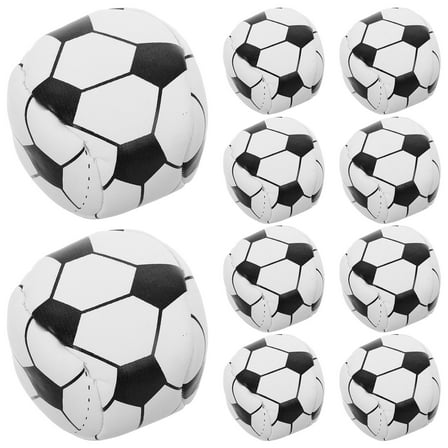 TABLZONE Soccer Bean Bag Toss Game Set, 12 Pieces, Black, Indoor and Outdoor Family Fun Activity