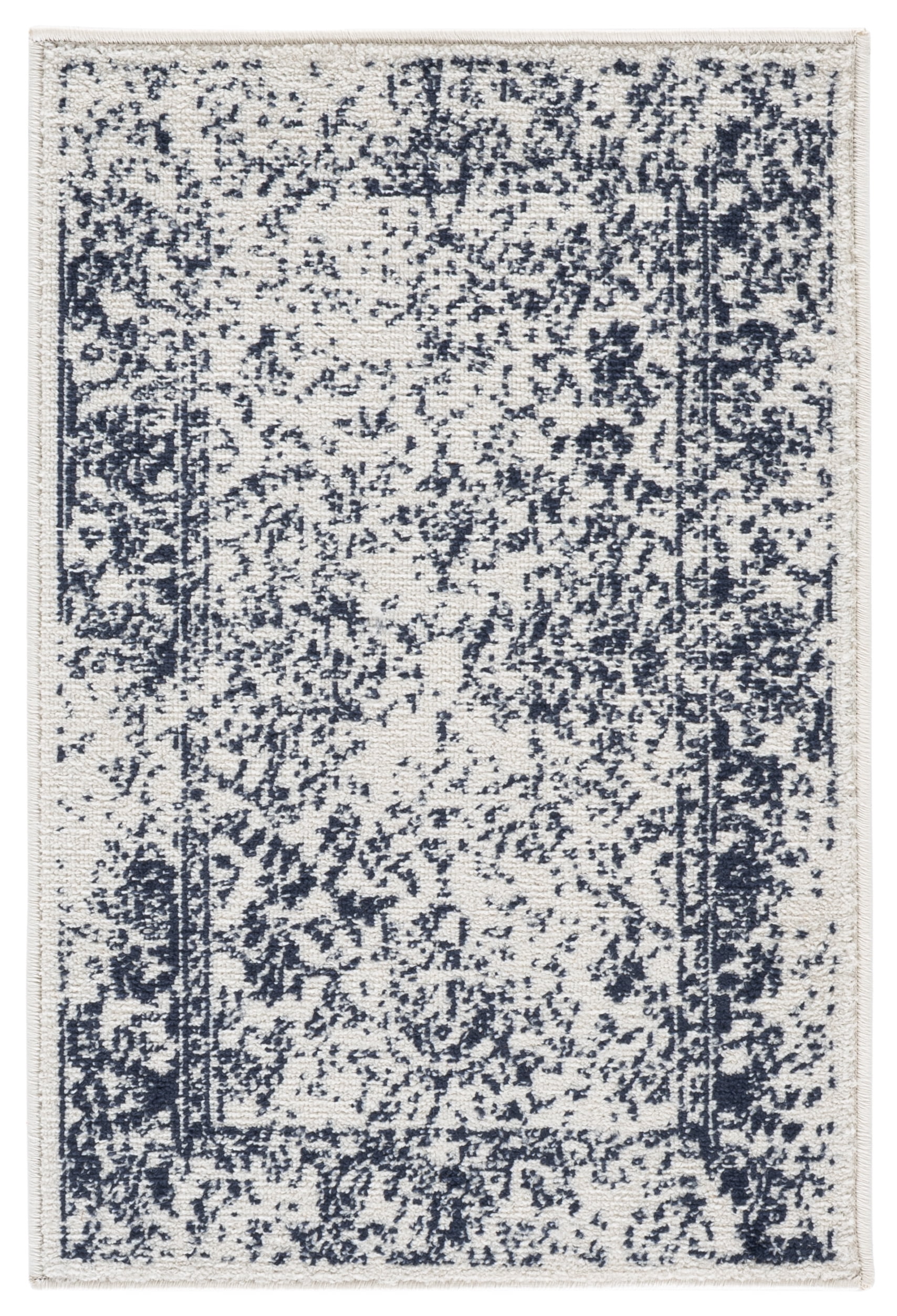 Safavieh Adirondack Wyatt Traditional Distressed Area Rug, Ivory/Navy, 2' x 3'