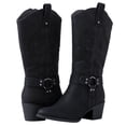 thumbnail image 1 of GLOBALWIN Women's Black Knee High Cowboy Boots 9.5M, 1 of 7