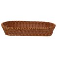 thumbnail image 4 of Bread Basket Plastic Oval Basket Woven Food Storage Basket And Fruit Vegetables Serving Basket, 4 of 6
