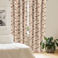 thumbnail image 2 of Ambesonne Cartoon Window Curtains, Donuts Theme in Hand Drawn, Each 28" W x 63" L, Pale Caramel and Beige, 2 of 4
