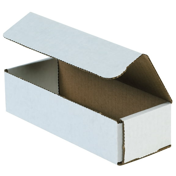 8 in x 3 in x 2 in Inside H, Literature Mailer, White, Corrugate, Single Wall