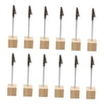 thumbnail image 2 of Paquete de 12 portafotos de escritorio, soportes para números de mesa con clips, portatarjetas, letrero reservado para restaurante y comedor., 2 of 9