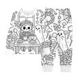 thumbnail image 4 of Yuncity Girls Pajamas Halloween Diy For Children Autumn Winter Long Sleeve Jammies Casual Pjs Cozy Comfortable Loungewear Pajama Set Size 2-3 Years White, 4 of 8