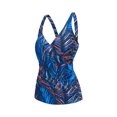 thumbnail image 3 of FORTANT Women's Floral Print Plus Size Two Piece Tankini Swimsuits Ruched Tummy Control Tankini Top with Swim Shorts, Size S-4XL, 3 of 8