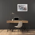 thumbnail image 3 of OnRei 18x13 White Modern Wood Framed Museum Art Print Titled - Pushing Through, 3 of 4