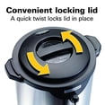 thumbnail image 4 of Hamilton Beach Commercial 40 Cup Stainless Steel Coffee Urn Double Wall, 120V, NSF Certified (HCU040S), 4 of 5