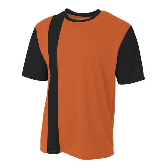 A4 Legend Soccer Jersey For Men in Orange/Black | N3016