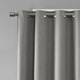 thumbnail image 5 of SunSmart Maya Polyester Fabric Heathered Window Panel in Gray, 5 of 6