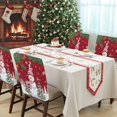 thumbnail image 4 of Christmas Snowman Chair Covers Set of 1 Classic Winter Christmas Tree Red Chair Back Covers Stretch Removable Washable Slipcovers Protector for Dining Room Kitchen Party Decor, 4 of 5