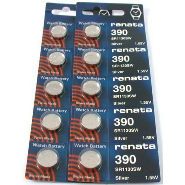 Renata SA - #390 Watch Batteries 10Pcs, This is a new set of ten #390 ...