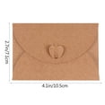 thumbnail image 2 of unbranded 20 Pcs Enveloppes Format Lettre Enveloppes en Papier Kraft Marron pour Événements, 2 of 5