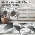 thumbnail image 5 of ODIKA 6'x9' Machine Washable Non-Slip Area Rug, Shadow Dance Contemporary Ripple Design High Traffic Rug, Gray, 269876, 5 of 7