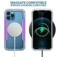 thumbnail image 4 of Case for iPhone 15, [Military Grade Drop Protection] [Wireless Charging] Soft TPU Frame + Clear Hard PC Back Case, Shockproof Non-Slip Stylish Cover for iPhone 15 - Rainbow, 4 of 10