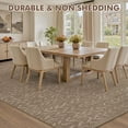 thumbnail image 4 of Area Rug x Rugs for Living Room Bedroom High Low Textu Jacquard Boho Neutral Carpet Non Slip Machine Washable Rug Dining Nursery Living Room Farmhouse Rug, 4 of 7