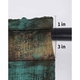 thumbnail image 6 of Vintage Teal Stripe Tier Curtains 36 Inch Length, Sheer Curtains for Bedroom Living Room Window Farmhouse Shabby Turquoise Rod Pocket Drapes Kitchen Curtains Small Half Window 27.5"x36" 2 Panels, 6 of 6