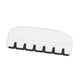 thumbnail image 5 of Almohadilla silenciadora de guitarra ligera con doble cabezal, limpiador de cuerdas y borrador para guitarra. Blanco, 5 of 9