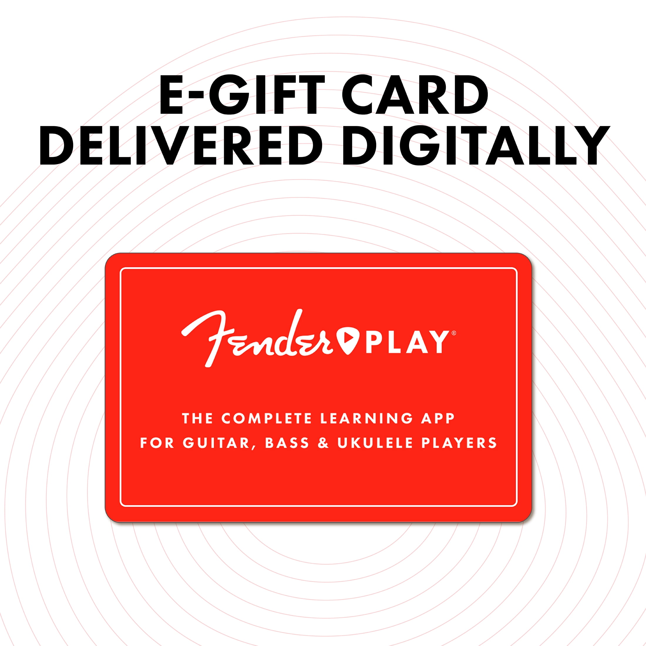 Fender Play $89.99 12 Month eGift Card [Email Delivery]