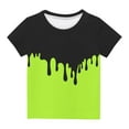 thumbnail image 5 of XMMSWDLA Vacation Beach T-Shirt‌ 3D Graphic Tees for Boys Girls Kids, Summer Crewneck Short Sleeve T Shirt Cool Print for 3-14Years Teens Green Toddler Short Sleeve Top‌, 5 of 6