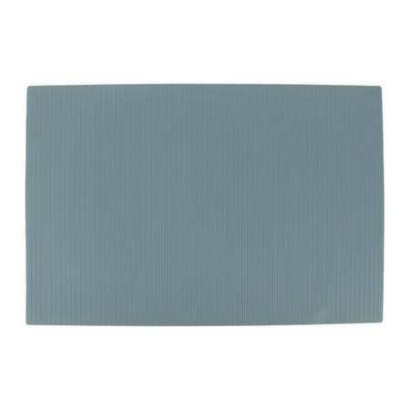 

Mnjin Non-Slip Placemats Silicone Kitchen Table Mats Thicken Hot Mats Heat Resistant Blue