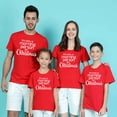thumbnail image 2 of 1 pieza de ropa familiar navideña con letras "Soy solo una persona matutina en Navidad", divertida camiseta roja con estampado para mamá, papá y niños, 2 of 4