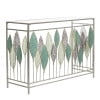 Silver Solid Leaf Rectangle 44