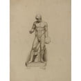 thumbnail image 3 of Kenyon Cox 19x24 Black Modern Framed Museum Art Print Titled - (Untitled) (Greco-Roman Discus Thrower) (1873), 3 of 5
