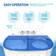 ROVSUN 11LBS Portable Washing Machine, Electric Mini Twin Tub Washer