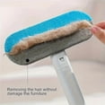 thumbnail image 2 of Pet Hair Remover, 4 in1 Cat and Dog Hair Removal for Couch with Extra Long Handle, 17-Inch, Cat Lint Squeegee for Furniture, Carpet, Clothes, Bedding, Tile, Hardwood Floor, Car, Window, 2 of 7