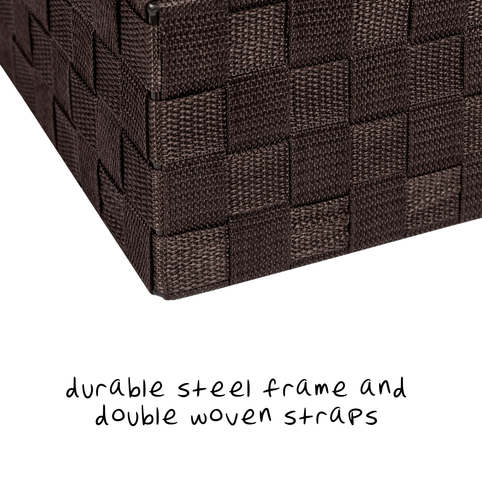 Honey-Can-Do Double Woven Polypropylene Desk Organizer, Espresso