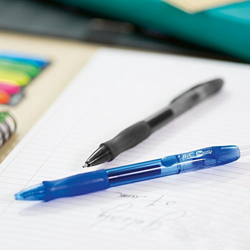 Gel-Ocity Retractable Gel Pen, Blue Ink, .7mm, Medium, Dozen