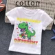 thumbnail image 2 of Camiseta blanca de algodón para niños y niñas con autismo, camisetas con dibujos de rompecabezas, ropa bonita de verano, camisetas de dinosaurios para niños pequeños, disfraces para niños, 2 of 5