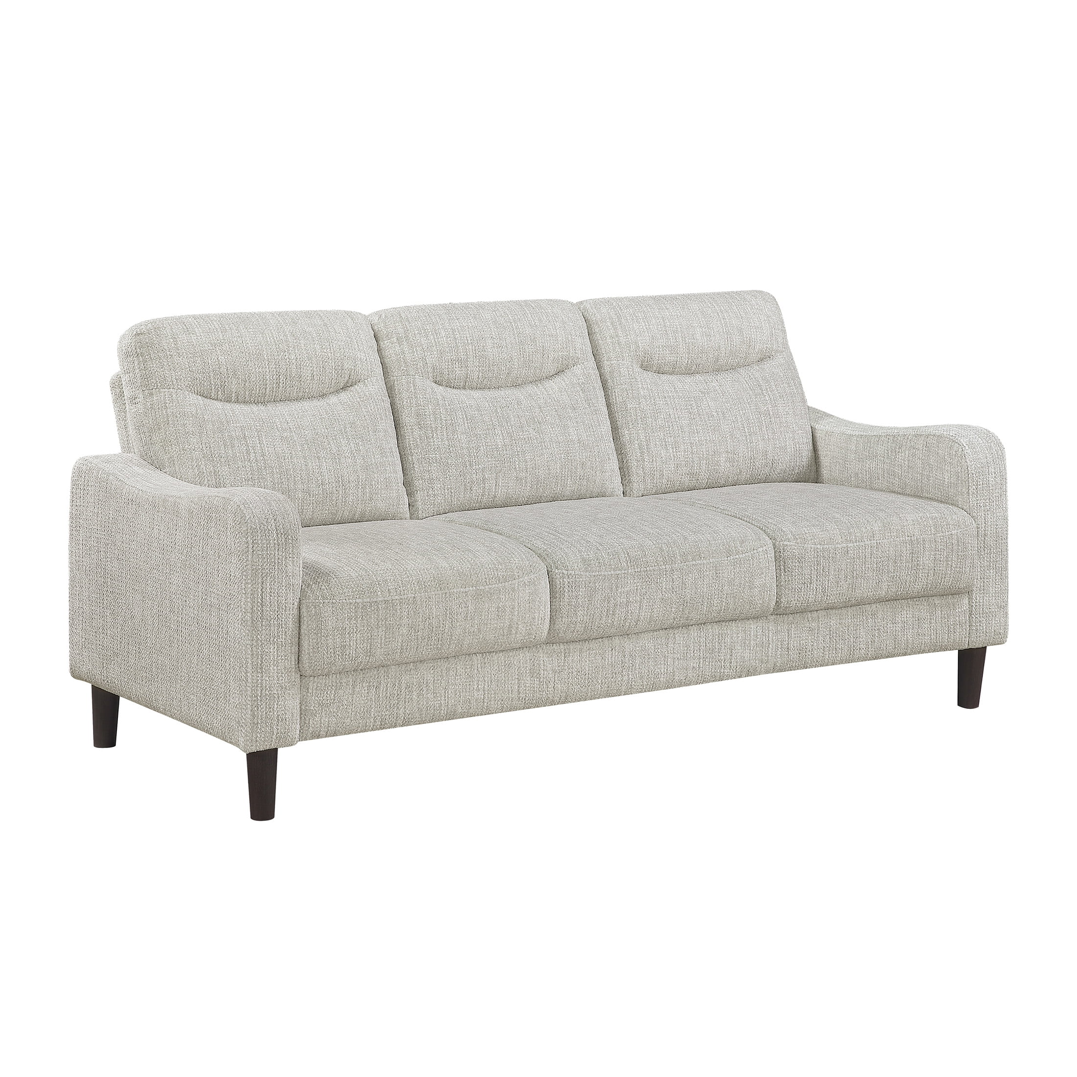 OakvillePark Ravello Chenille Sofa with Sloped Track Arms, Taupe
