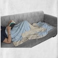 thumbnail image 6 of Massachusetts Soft Flannel Fleece Throw Blanket, Modern Road Map Themed Illustration with Cape Cod and Names, Cozy Plush for Indoor and Outdoor Use, 50" x 60", Green Eggshell, by Ambesonne, 6 of 6