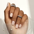 thumbnail image 4 of KISS imPRESS No Glue Needed Press On Nails, Color, Point Pink, Pink, Short Squoval, 30 Count, 4 of 12