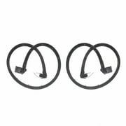For Jeep Wrangler 1999-2006 Door Seal Driver and Passenger Side | Pair | Front | Door Half | CH1390113, CH1391113 | 5017011AB, 5017010AB