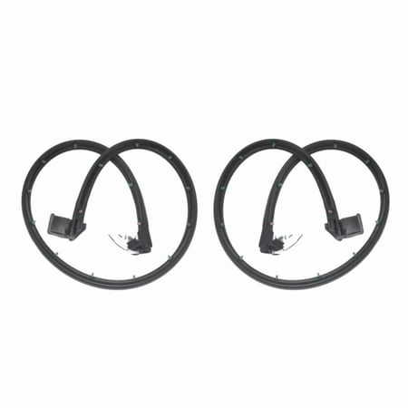 For Jeep Wrangler 1999-2006 Door Seal Driver and Passenger Side | Pair | Front | Door Half | CH1390113, CH1391113 | 5017011AB, 5017010AB